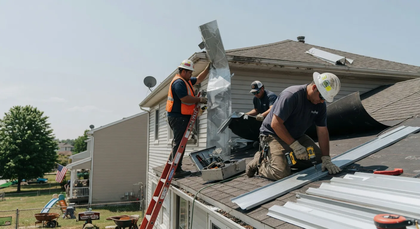 Storm Damage Metal Roof Repair in Maysville, GA